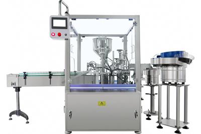 Volumetric Filling Line with Capping Machine, Eyeliner Packaging